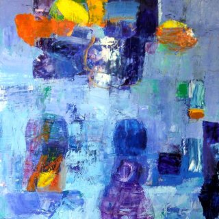 Olieverf op paneel, 110 x 120 cm z.t.
