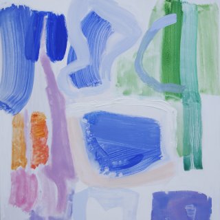 Acryl op paneel 110 x 120 cm. z.t.