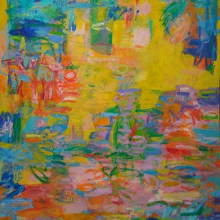 Olieverf op paneel 110 x 120 cm.