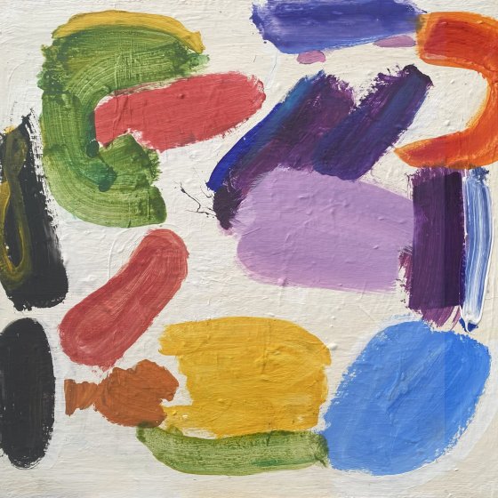 Acryl op paneel z.t.