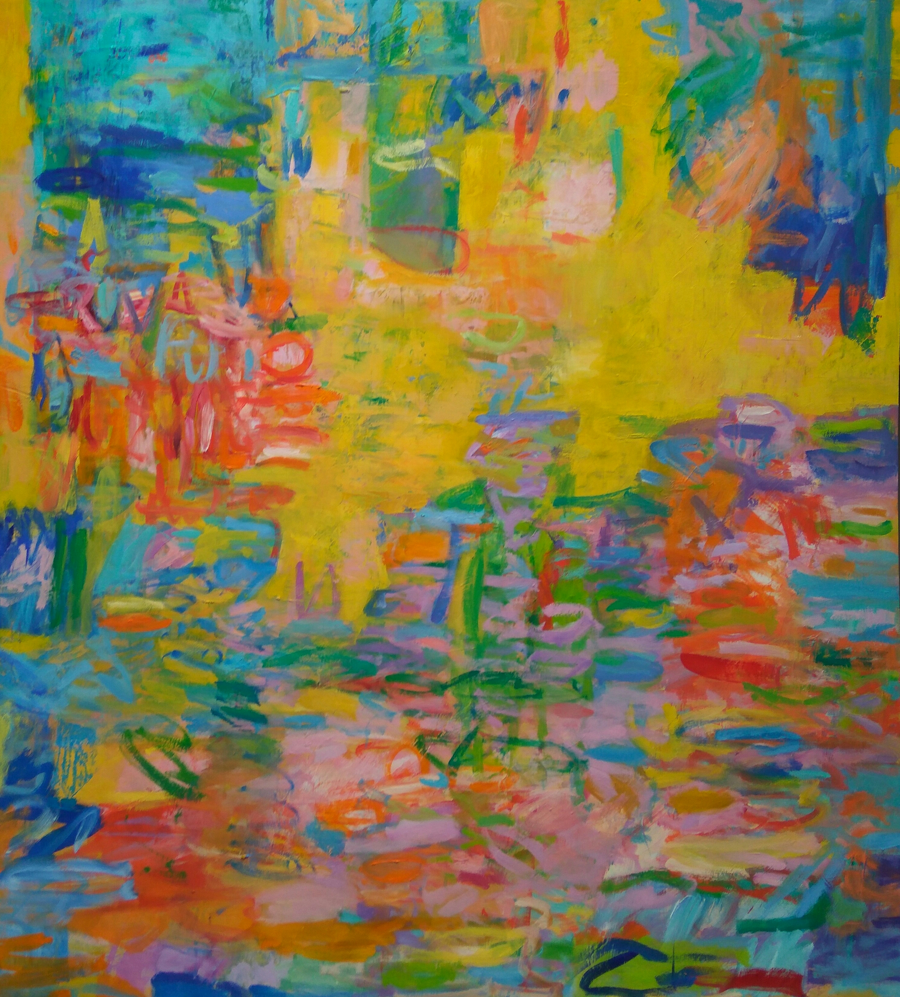 Olieverf op paneel 110 x 120 cm.