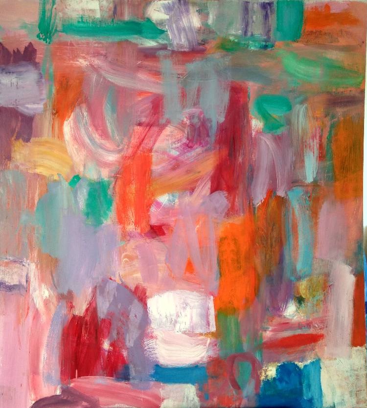 Olieverf op paneel, 90 x 100 cm z.t.