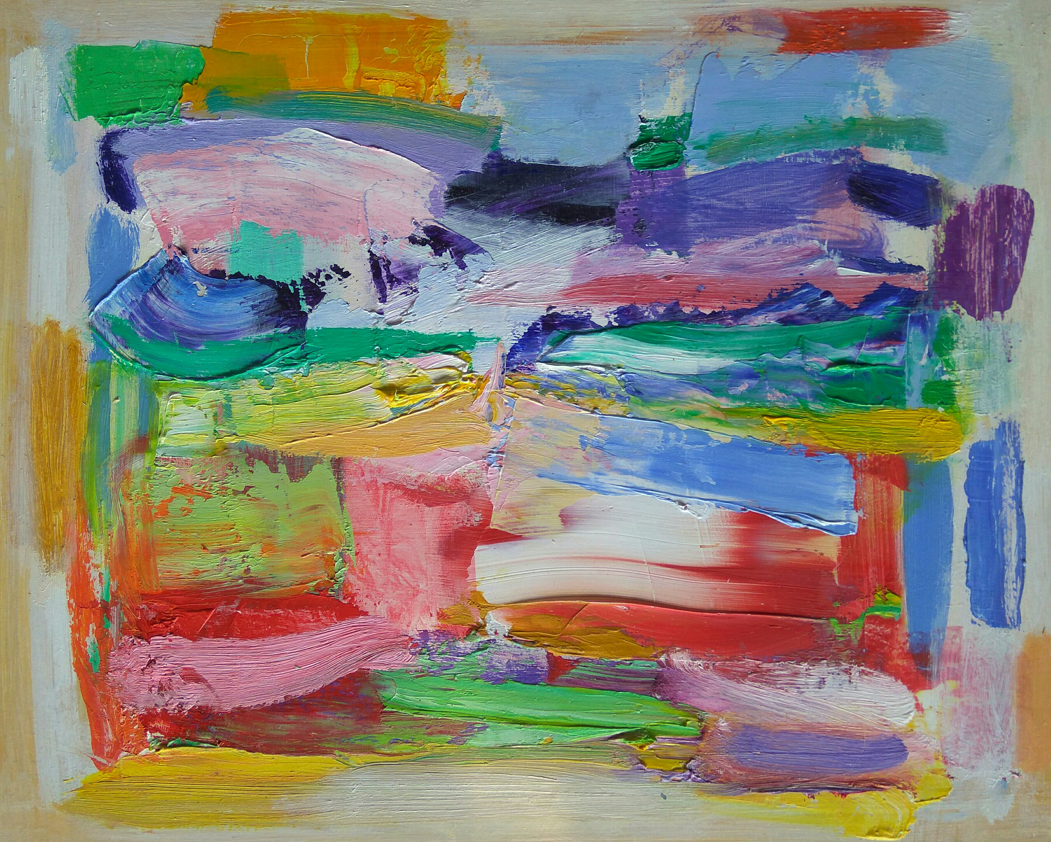 Olieverf op paneel 30 x 45 cm z.t.